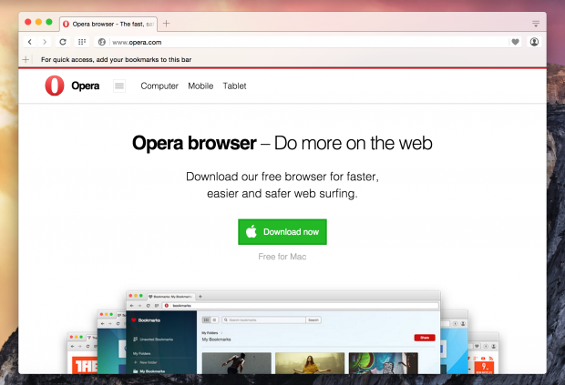 Opera browser for mac download