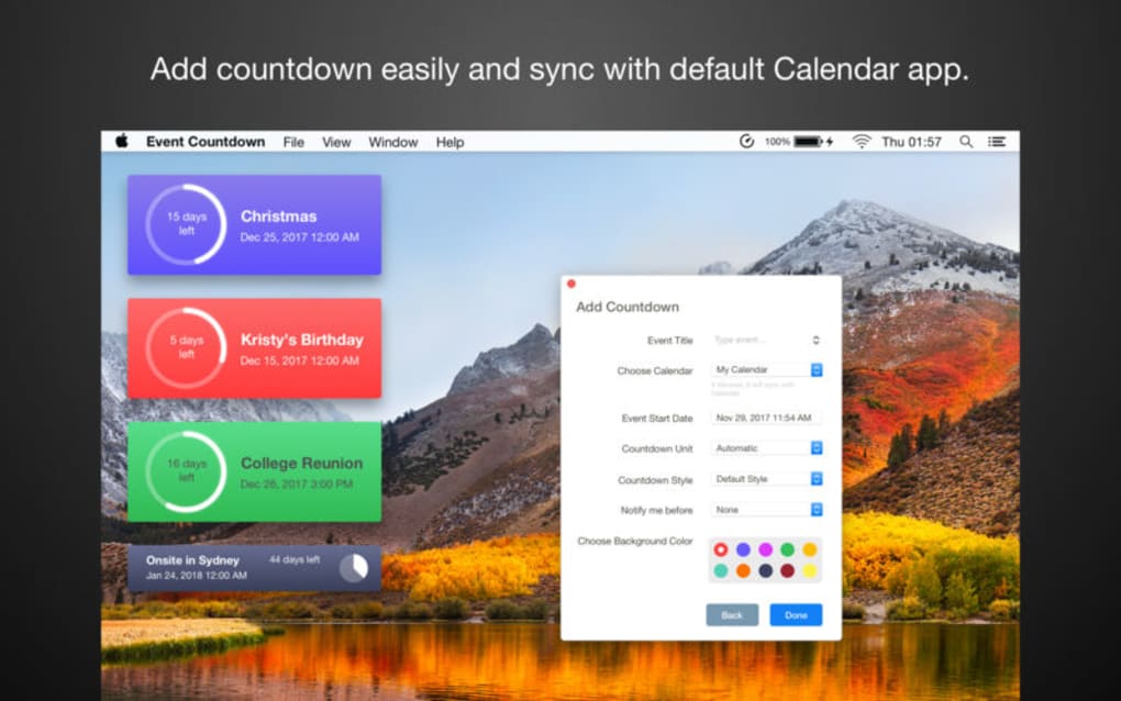 Countdown Calendar Download For Mac dallasburn